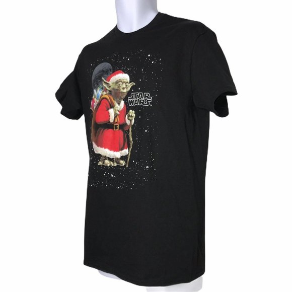 NWT Star Wars Yoda Santa Claus Graphic Tee S - Picture 5 of 7